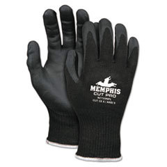 Cut, Puncture & Abrasive-Resistant Gloves: Size L, ANSI Cut A6, ANSI Puncture 4, Nitrile, Synthetic